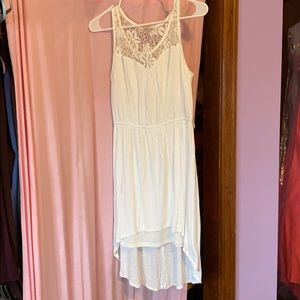 White high low dress